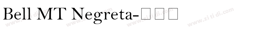 Bell MT Negreta字体转换